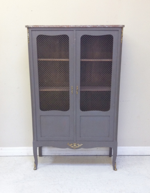 french antique louis XVI display cabinet